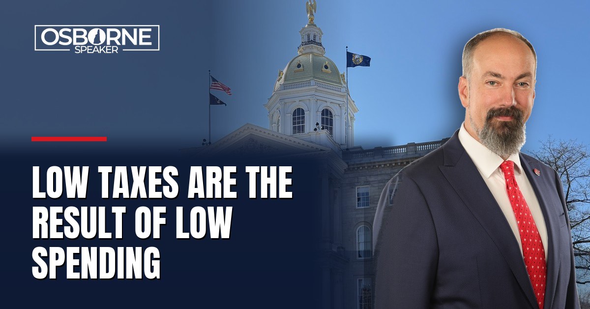 Osborne: low taxes are the result of low spending
